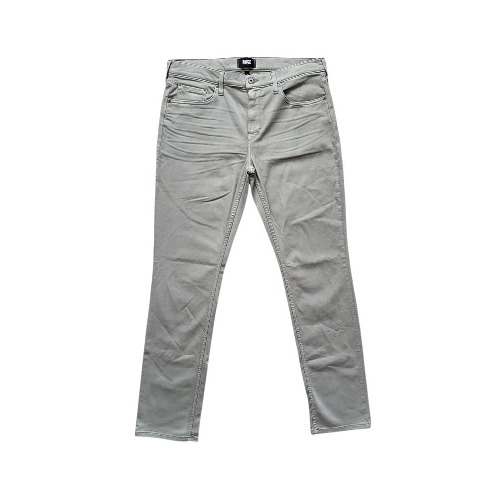 Paige Federal Transcend Slim Straight Jeans Arctic Seal Wash Men's Size 34